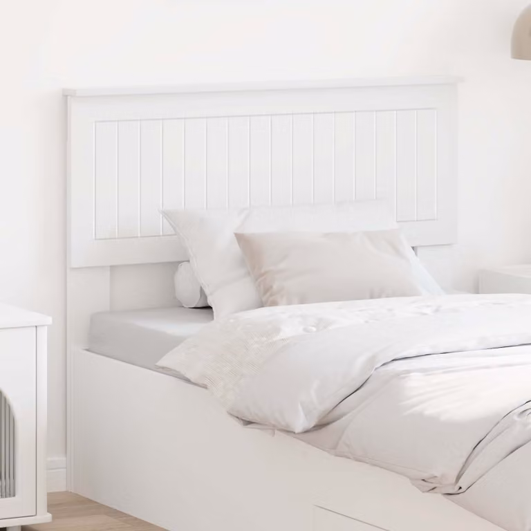 Testiera per letto moderna vidaXL in legno ingegnerizzato bianco