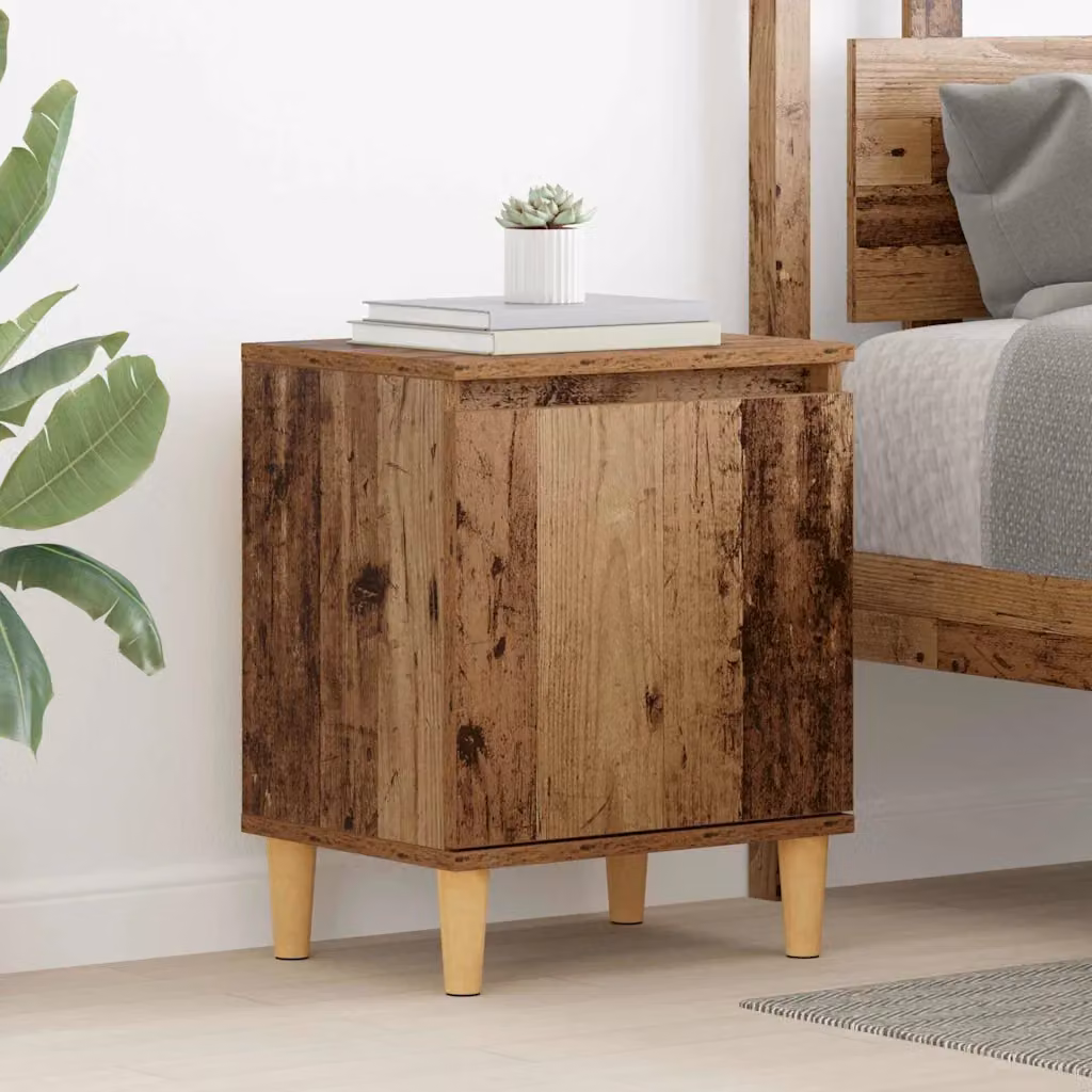 Armadio da notte moderno vidaXL in legno color marrone L 40 cm, P 30 cm, H 50 cm