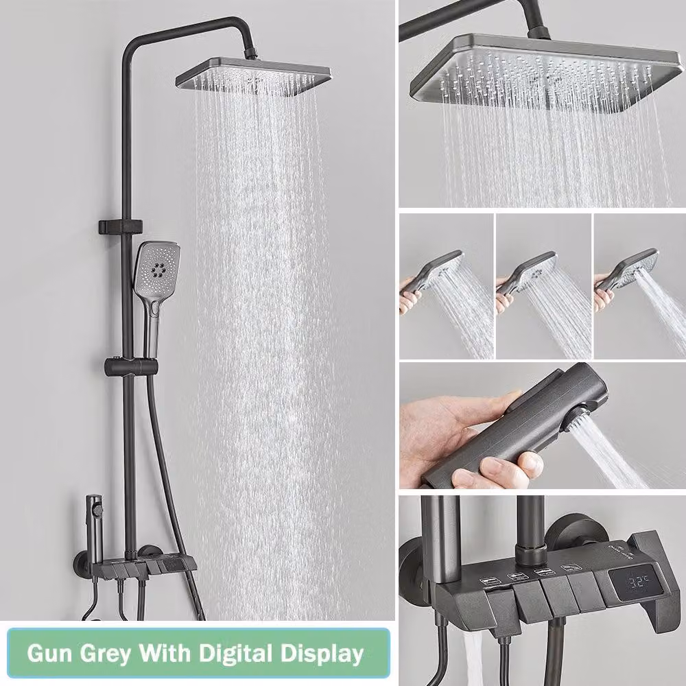 Rubinetto per doccia - Pannello doccia - Doccia - Docce a pioggia - Sistema doccia a pioggia e bidet con miscelatore a incasso