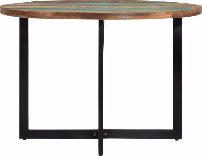 Tavolo da Pranzo 110x75 cm in Legno Massello di Recupero