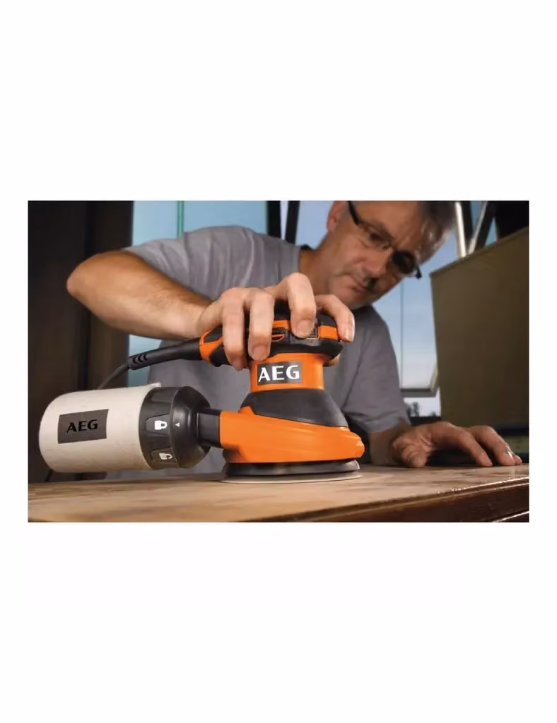 Levigatrice roto-orbitale AEG EX 125 ES da 300W arancione – 2