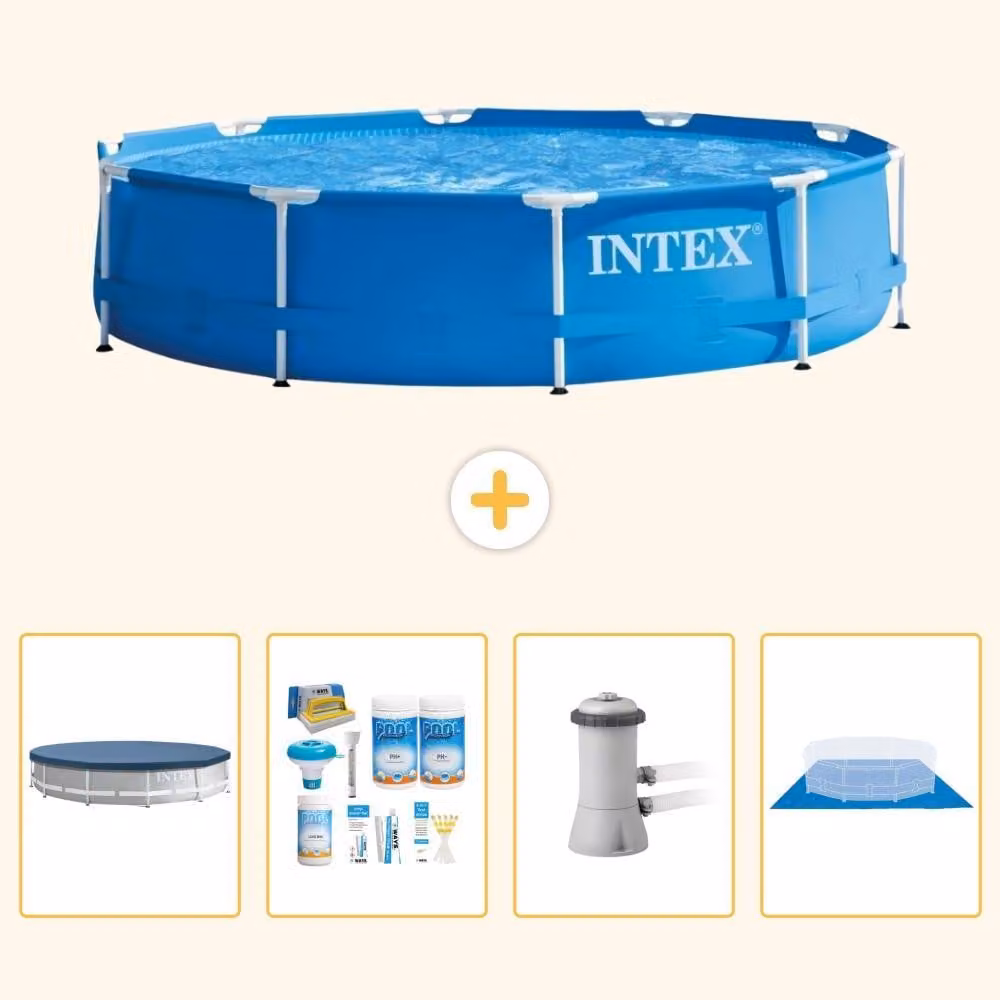 Piscina fuori terra a struttura - 366x76 cm - 5 pezzi - SCB1