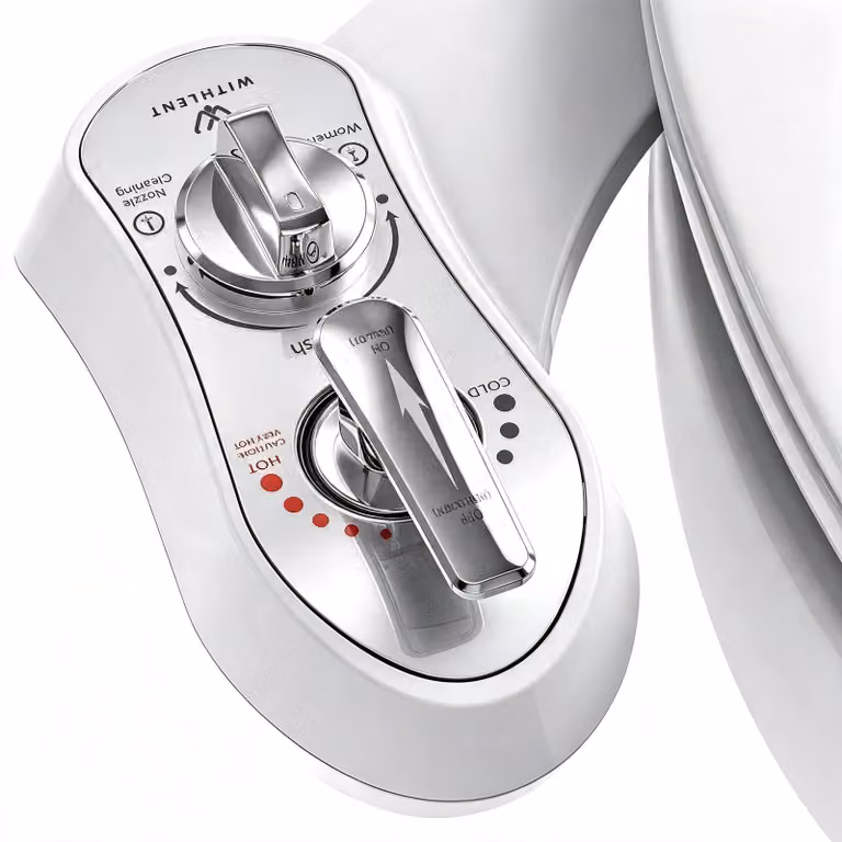 Bidet da incasso per WC, con funzione di acqua calda e due modalità di pulizia