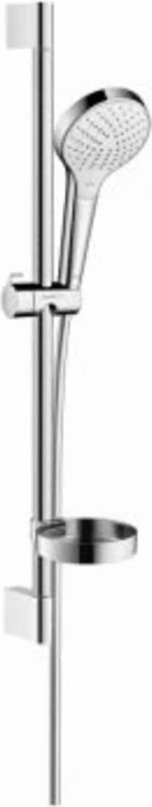 hansgrohe Croma Select S set de douche Vario avec barre de douche de 65 cm et porte-savon, blanc/chrome, 26566400, 26566400