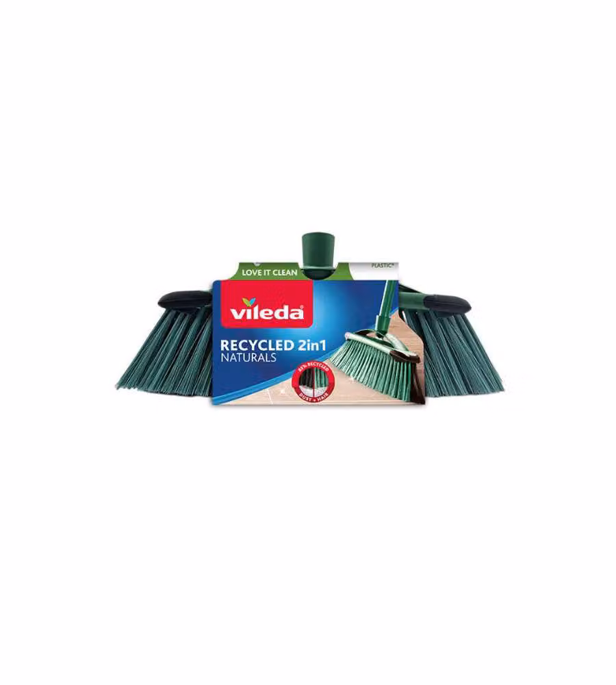 Scopa Domestica Antiurto Manico Naturale Cm 33 Vileda