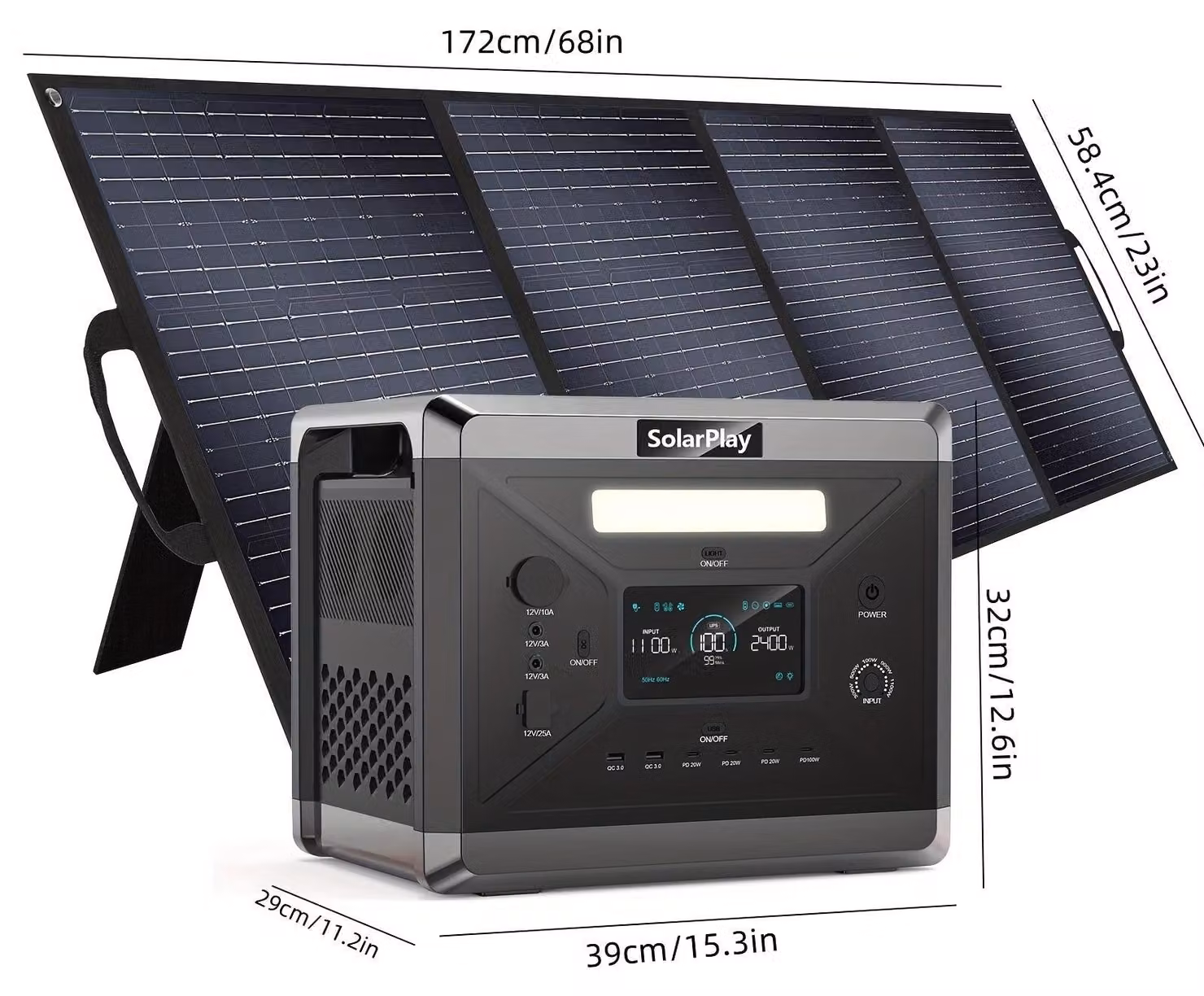 Stazione di ricarica - Centrale di alimentazione - Batteria portatile - Gruppo di continuità - Generatore solare