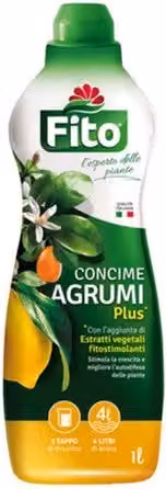 Fito Concime Liquido Agrumi Plus per piante ornamentali, confezione da 12 pezzi da 1 l ciascuno
