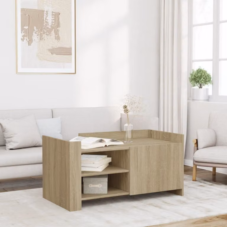Maison Exclusive - Tavolino Sonoma in rovere 100x50x50 cm Materiale ligneo