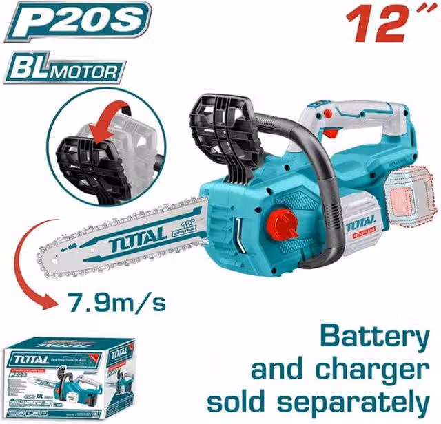 MOTOSEGA A BATTERIA ELETTROSEGA SEGA 200W LAMA 30cm TOTAL TOTTGSLI20128