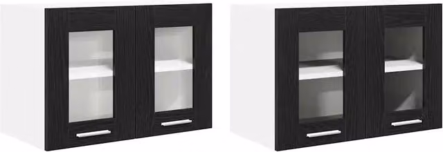 Armadio pensile con anta 60 x 31 x 40 cm ampio spazio di archiviazione design moderno in legno multistrato nero 02_0053260