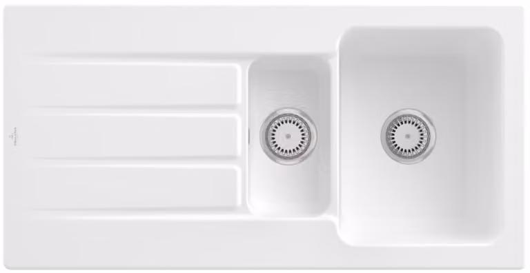 Lavello da cucina Villeroy&Boch, lavello da cucina Architectura 60 XR Stone White 1000x510mm, larghezza base 60cm
