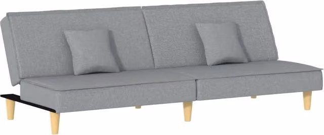 Divano letto | Sof¨¤ letto | Letto singolo Grigio Chiaro in Tessuto