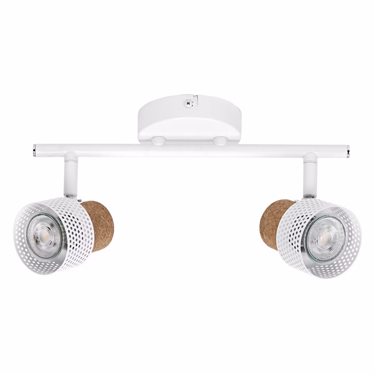 LEDVANCE DECOR SPOT CORK, 2 x 3,4W, 460lm, bianco, faretto, teste regolabili, versatile, faretto per interni, lampade LED sostituibili, dimmerabili, colore luce bianco caldo, GU10