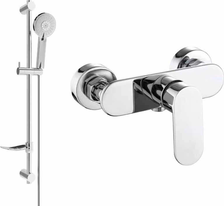 Mexen Milo DF40 miscelatore doccia con set doccia, cromo - 7134R40-00