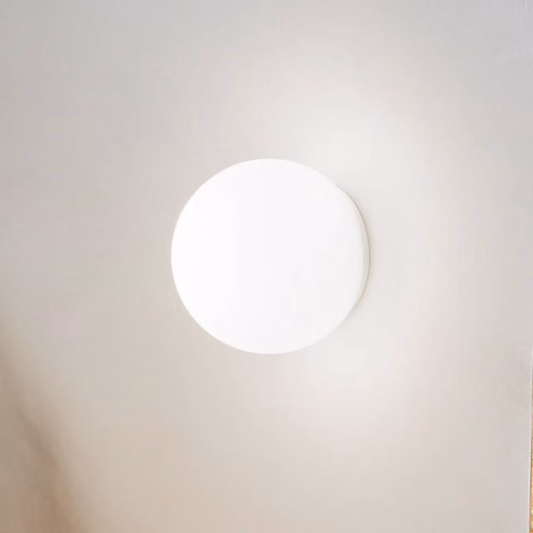 IDEAL LUX Applique da parete Mapa, dimmerabile, Bianco / Opale, Soggiorno / Sala da pranzo, Vetro, Applique