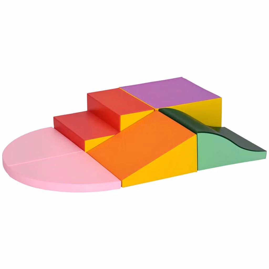 Set di 6 pezzi di costruzioni morbide multicolore in schiuma PU ed EPE per bambini da 1 a 3 anni – 2
