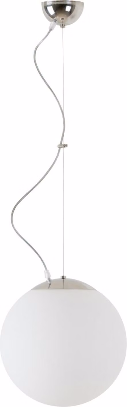 OSMONT ADR60256 ADRIA L2 apparecchio a sospensione in vetro acciaio inox lucido/bianco IP40 3000 K 20W LED