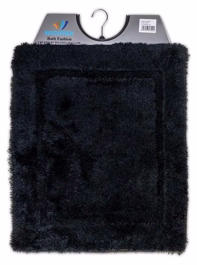 Bidet in gomma antiscivolo, colore nero uniforme, dimensioni 50x60 cm