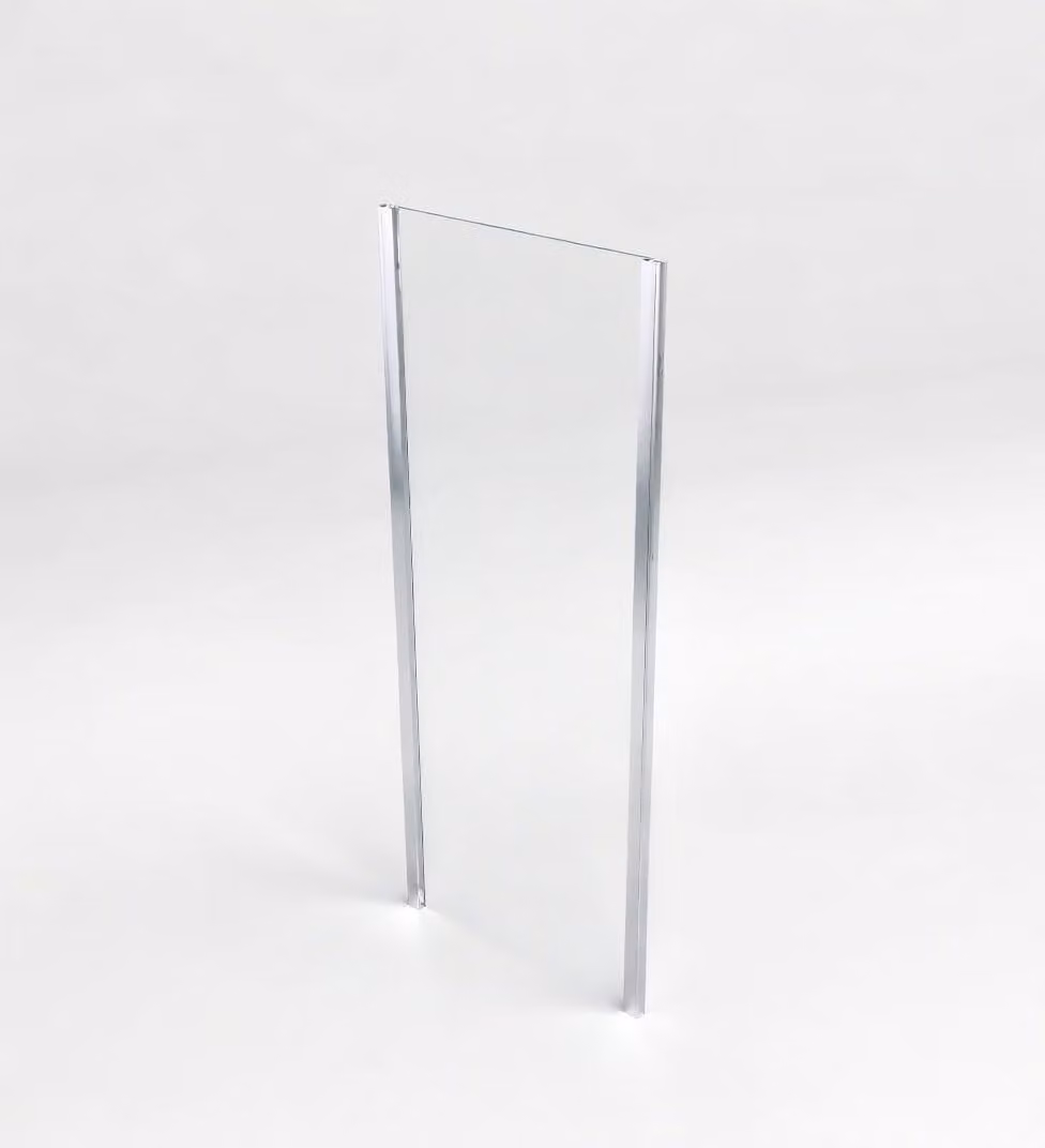 Lato fisso da 90 cm per box doccia H190 cm CARLO - Cromato Lucido