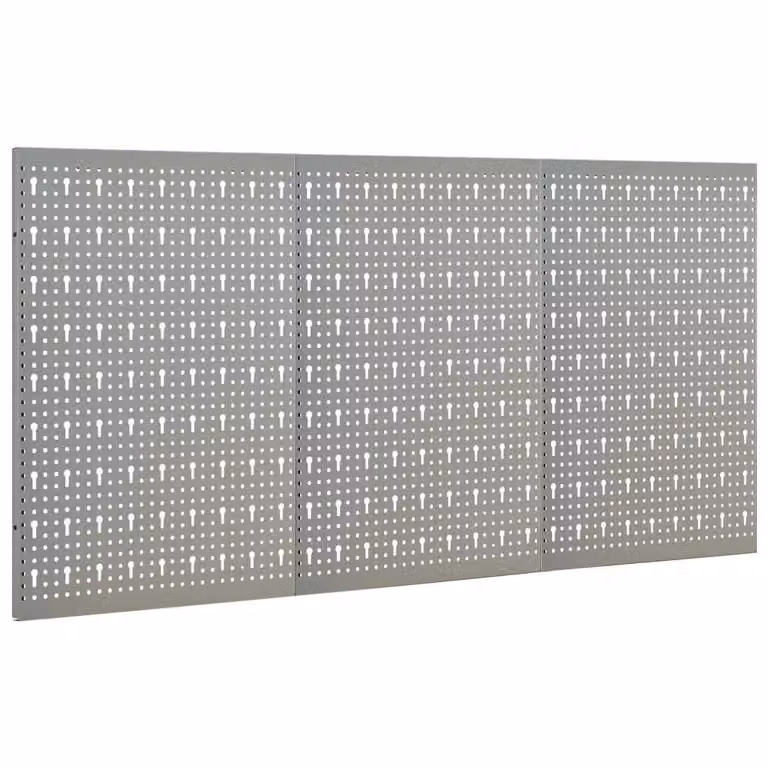 Pannelli per Utensili a Parete 3 pz 40x58 cm Acciaio