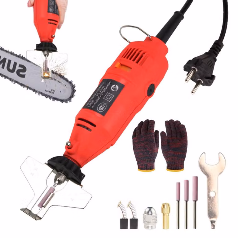 Affilatrice per catene di motosega - 180 W - Elettrica - Utensile manuale compatto - Affilatura Vetroceramica