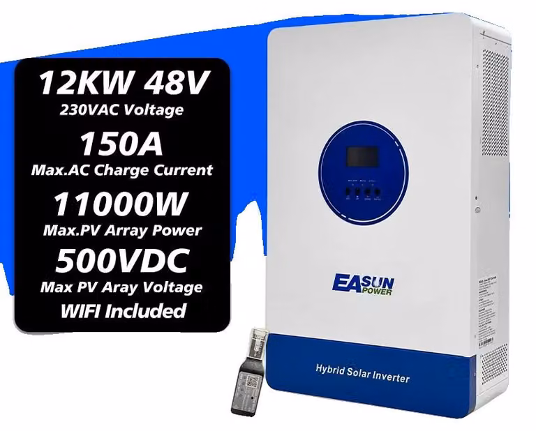 Inverter ibrido solare, duale MPPT, funzioni di carica intelligenti, SMT 12KP WIFI