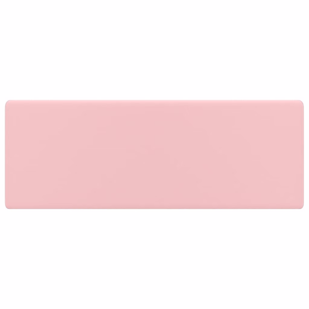 Lavabo Troppopieno Quadrato Rosa Opaco 41x41cm Vetroceramica