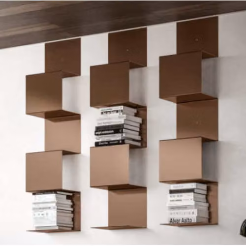 Libreria pensile in metallo Snake - Santa Lucia