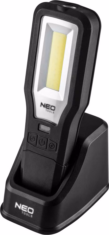 NEO TOOLS lampada da officina 550 lm COB LED + base + caricatore