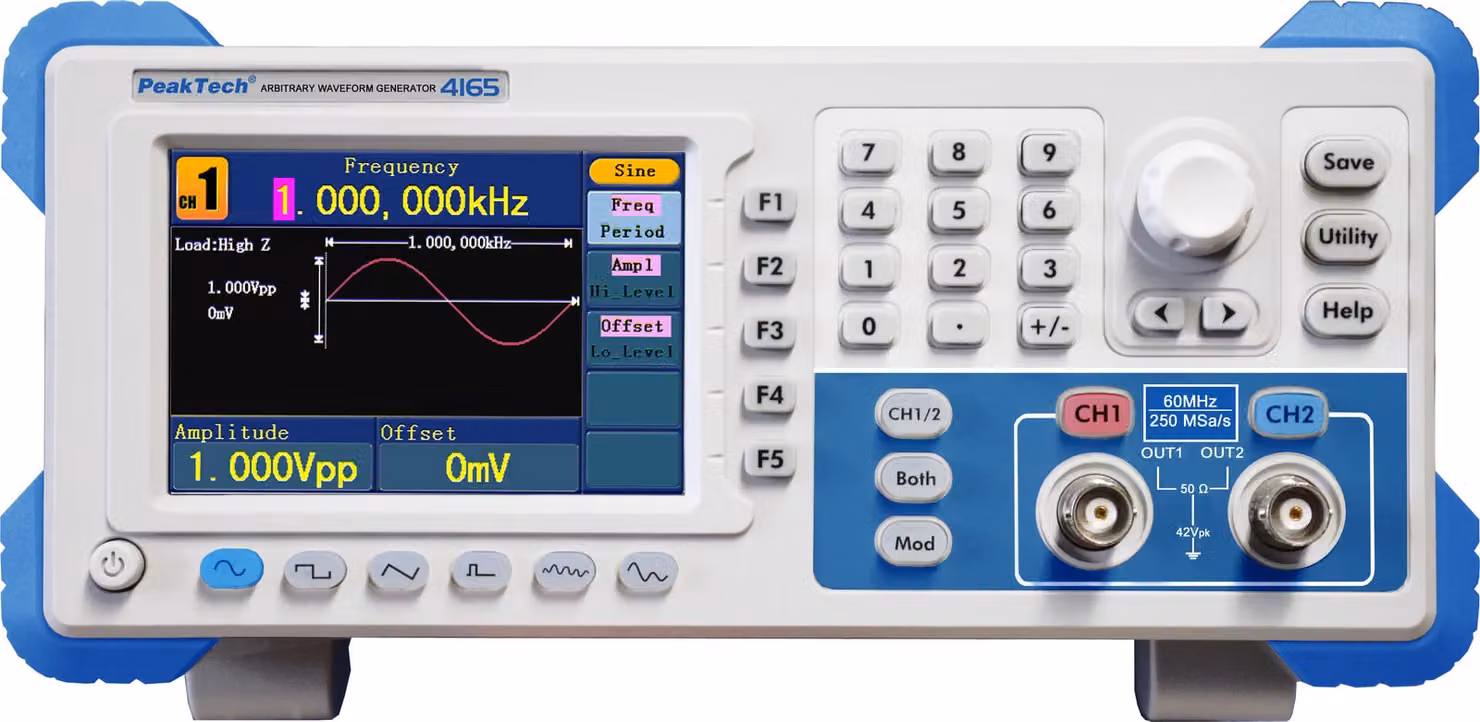 PEAKTECH 4165 Generatore di funzioni, arbitrario, 1 µHz ...