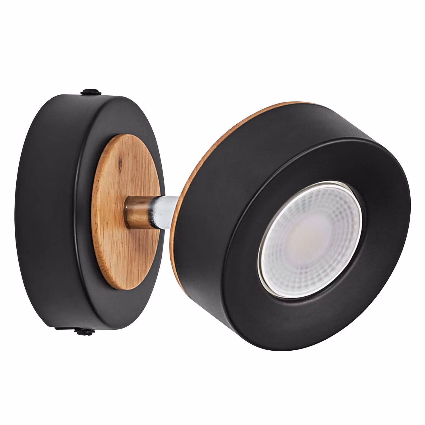 OSRAM DECOR SPOT PLUTO, 4,8W, 300lm, nero, faretto, teste regolabili, versatile, faretto per interni, colore della luce bianco caldo, ottica di alta qualità, facile installazione