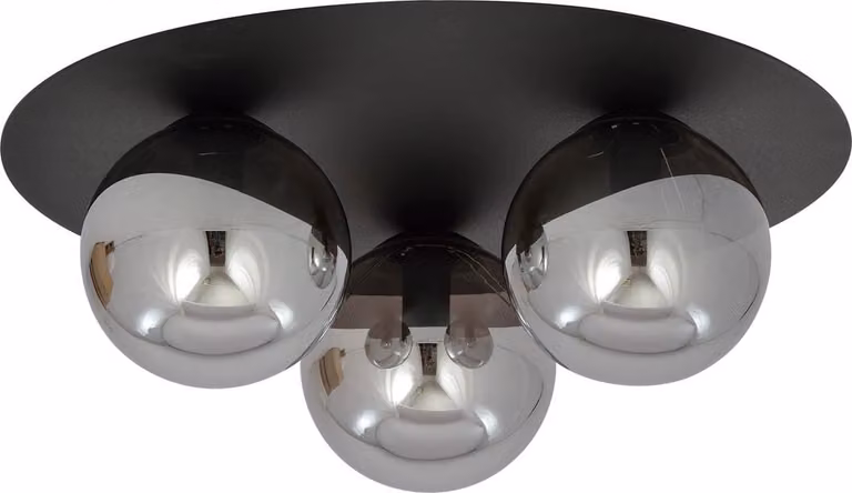 Lampada da soffitto Emibig 3xE14 40W SOLAR 3 NERO/GRAFITE 1128/3