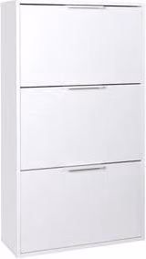 Scarpiera 3A Doppia Composad Bianco L: 119,4 cm, P: 24,8 cm, H: 65 cm
