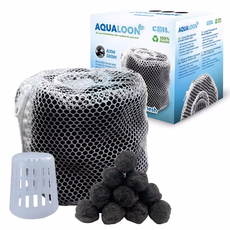 Sfere del filtro per piscina COIL, filtro ecologico per acqua, compatibili con il filtro tipo VI Bestway e Intex tipo S1, 20 pezzi, riutilizzabili, nero