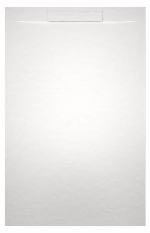 RIHO Isola receveurs de douche rectangulaires, écoulement 90mm, sans pieds, blanc mat, D007005105, D007005105
