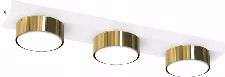 Lampada Da Soffitto Decorativa A Led Stile Loft Gx53 Oro Bianco Lucido