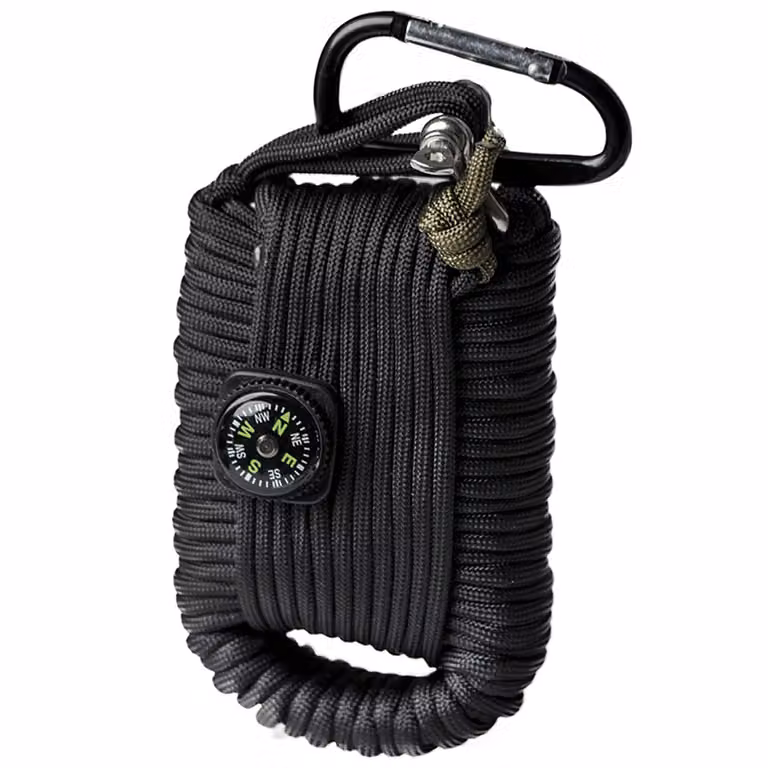 Kit di sopravvivenza in paracord grande schwarz