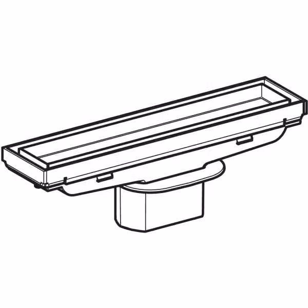 Canalina per doccia Geberit Cleanline in acciaio inox color argento, piastrellabile e personalizzabile – 2