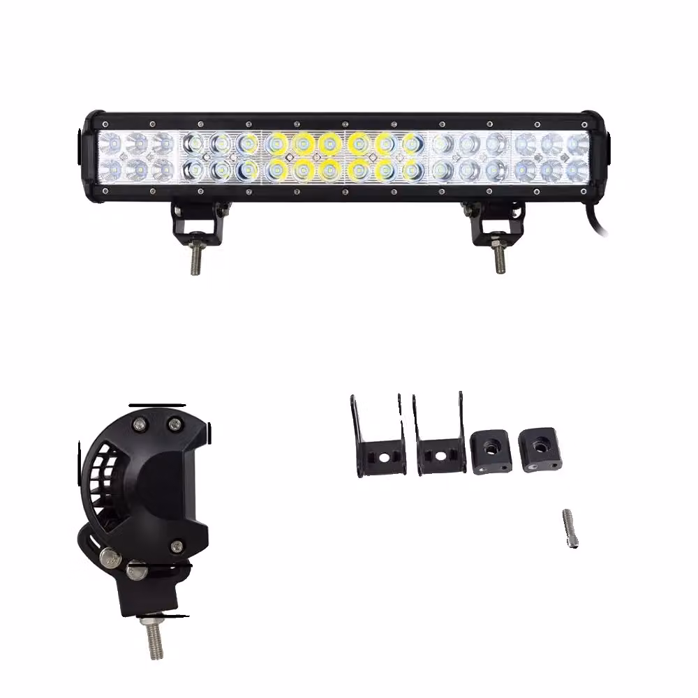 Barra luminosa offroad, varie dimensioni disponibili, adatta per Jeep JK UTV ATV, 18 pollici 108W