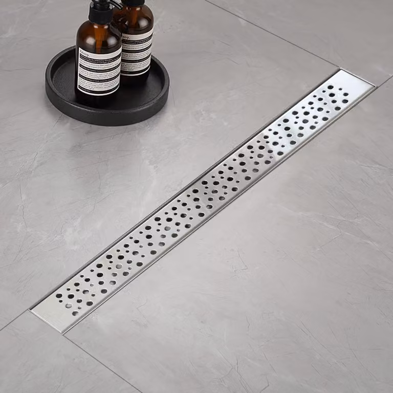 Scarico a pavimento in acciaio inossidabile, 100 cm, con sifone e filtro