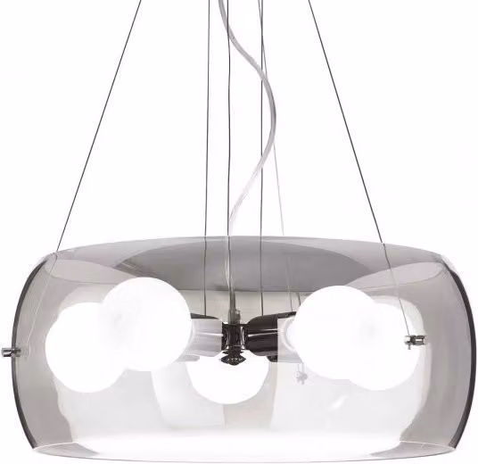 Lampada A Sospensione Audi-10 Sp5 Fume' Ideal-Lux