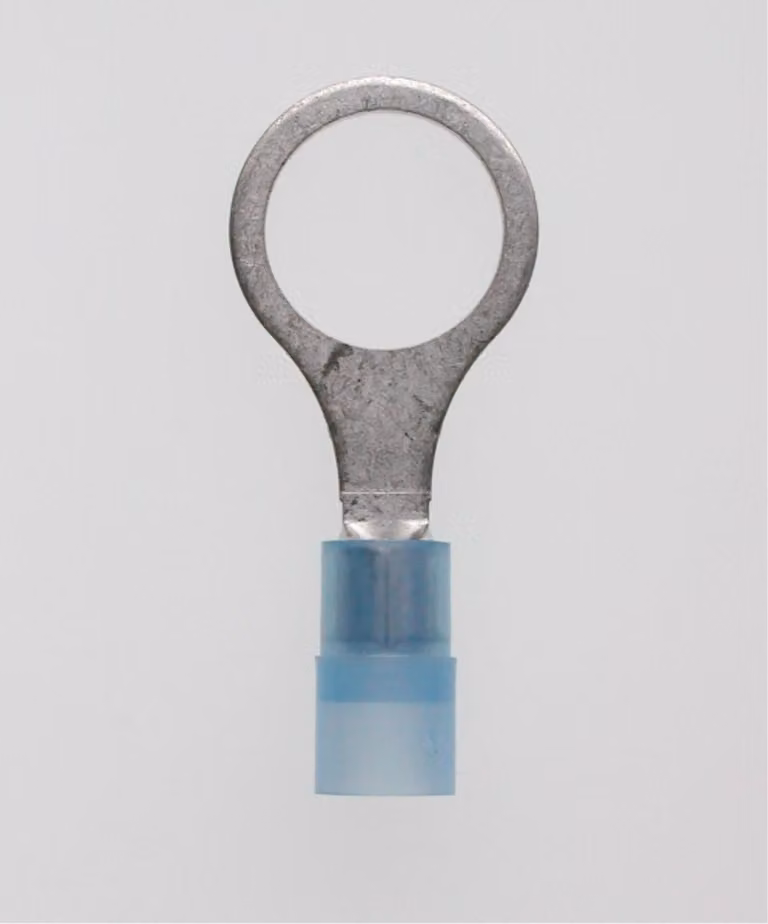 Capocorda a schiacciare DIN 46237 isolato, forma ad anello Sezione 1,5 mm² - 2,5 mm² blu, trasparente - 1 pezzo