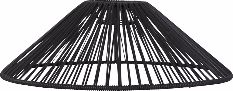 Paralume Star Vide, nero, 38x12 cm, per E27,