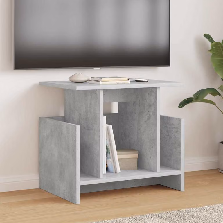 vidaXL Supporto TV moderno in legno ingegnerizzato grigio, L 50 cm x P 35 cm x H 45 cm