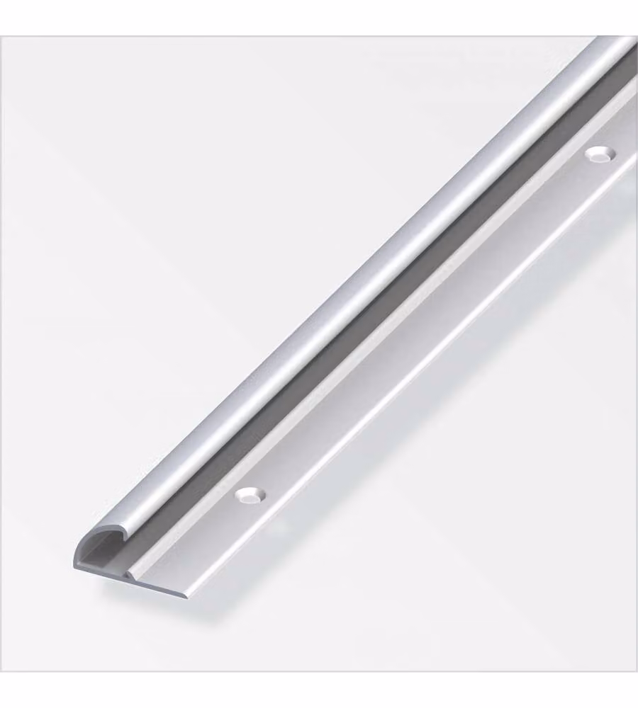 Profilo Chiusura 26X13 Alluminio Argento 1Metro