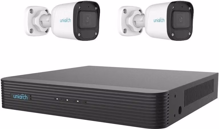 Uniarch by Uniview KIT Sistema di telecamere Bullet / 2x IPC-B122-APF28/ 1x NVR-108E2-P8