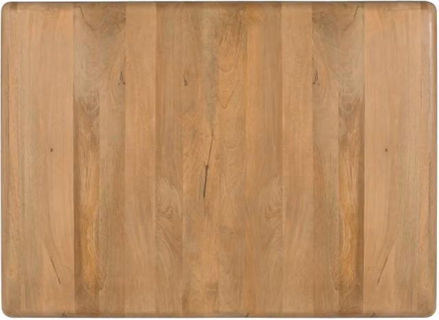 Testiera in legno di mango con bordi semicircolari
