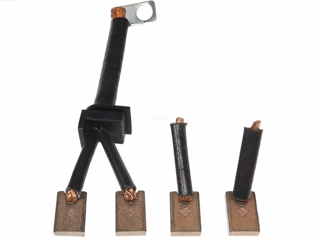 3 spazzole di carbone per motorino di avviamento AS-PL SB5009P 4,50 mm 12,00 mm 17,70 mm