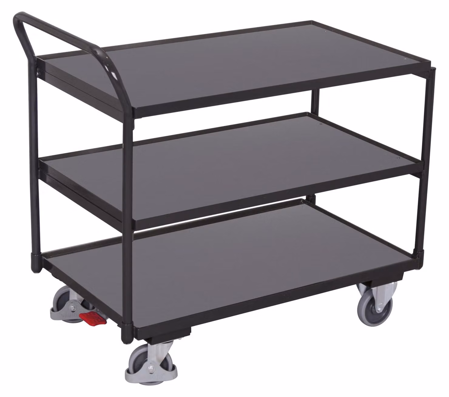Carrello da tavolo Variofit con 3 ripiani RAL 7016 sw-600.600/AG, 9900066685