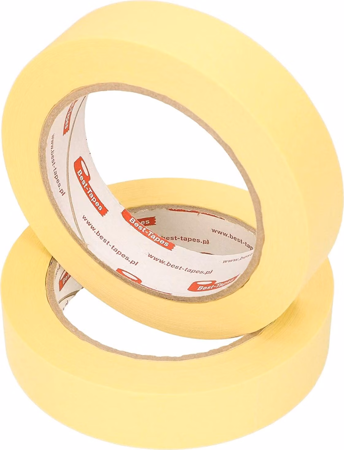 KOTARBAU® Set di 2 nastri per mascheratura 25 mm x 50 m Nastro protettivo giallo autoadesivo per lavori di verniciatura